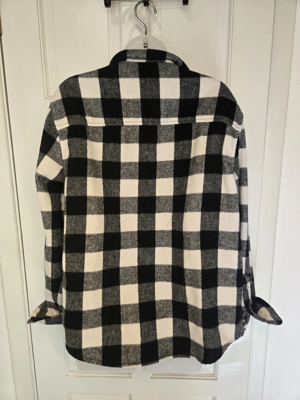 GAP Wool Plaid Shacket M - Picture 5 of 9